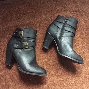 Ankle heeled booties
